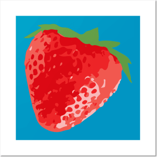 Minimalist Abstract Nature Art #58 Strawberry Posters and Art